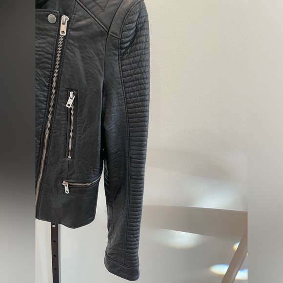 Zara Leather Moto Jacket - Picture 5 of 7
